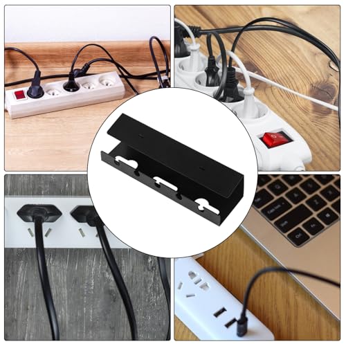 Support de câble dissimulé sans perçage et panier de charge de bureau