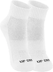 Meia Performance Esportiva Cano Médio Up Dry Anti Bolha Anatômica Academia Caminhada Corrida Bike