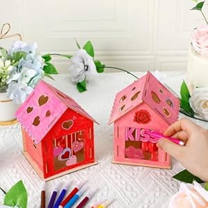Wenqik9pcsvalentinesdaycraftdiywoodhouseforkidsvalentinewoodenhousewithcolorsmarkers12colorsvalentinesdaydiygraffiticraftsforkidsadultsbeginnersgiftartpaintparty Urban Country Home Decor Wenqik 9 pcs valentine s day craft diy wood house for kids valentine wooden house with colors markers 12 colors valentines day diy graffiti crafts for kids adults beginners gift art paint party urban country home decor