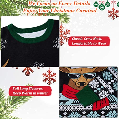 NEWISTAR Unisex Maglione Casual Girocollo Maniche