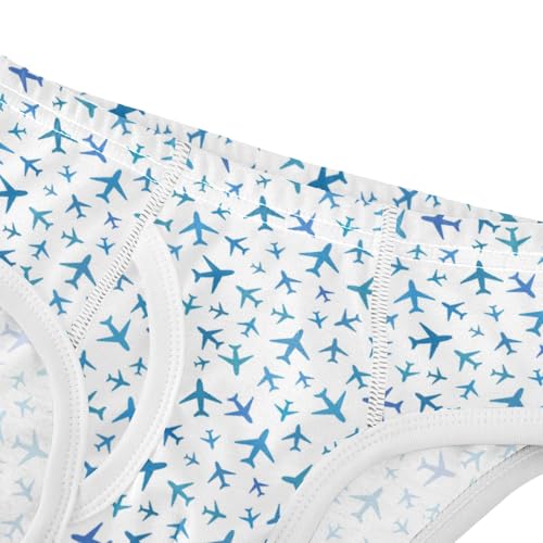 Boys' Exclusive Briefs Toddler Underwear 95% Combed Cotton Boxerbriefs 2T Airplane Silhouette Pattern 534
