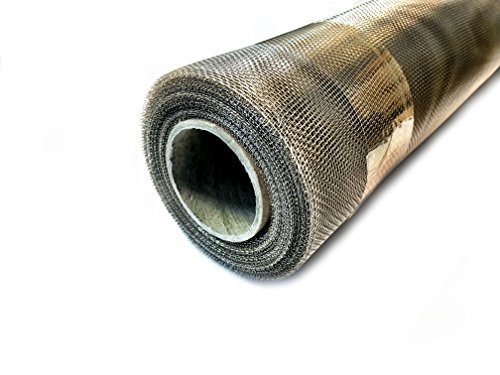 Preisvergleich Produktbild Edelstahl Gewebe Fliegengitter Edelstahl-Gewebe Fliegenschutz Edelstahlnetz Gitter als Rolle (60 cm x 120 cm)