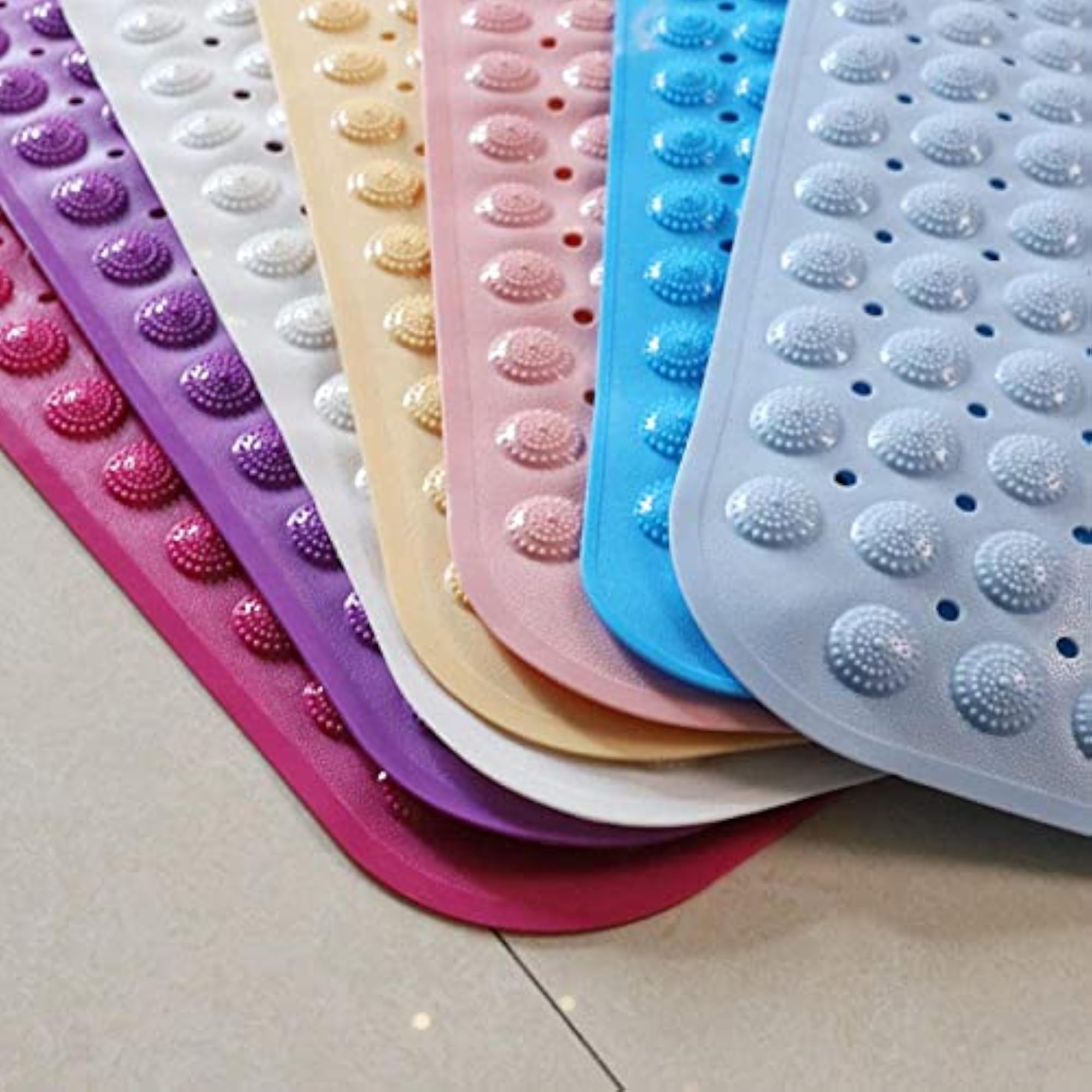Extra Long Anti-Slip Bathtub Mat, Machine Washable