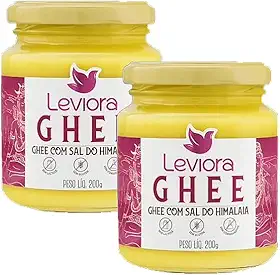 Kit 2X: Manteiga Ghee com Sal do Himalaia Sem Lactose Leviora 200g