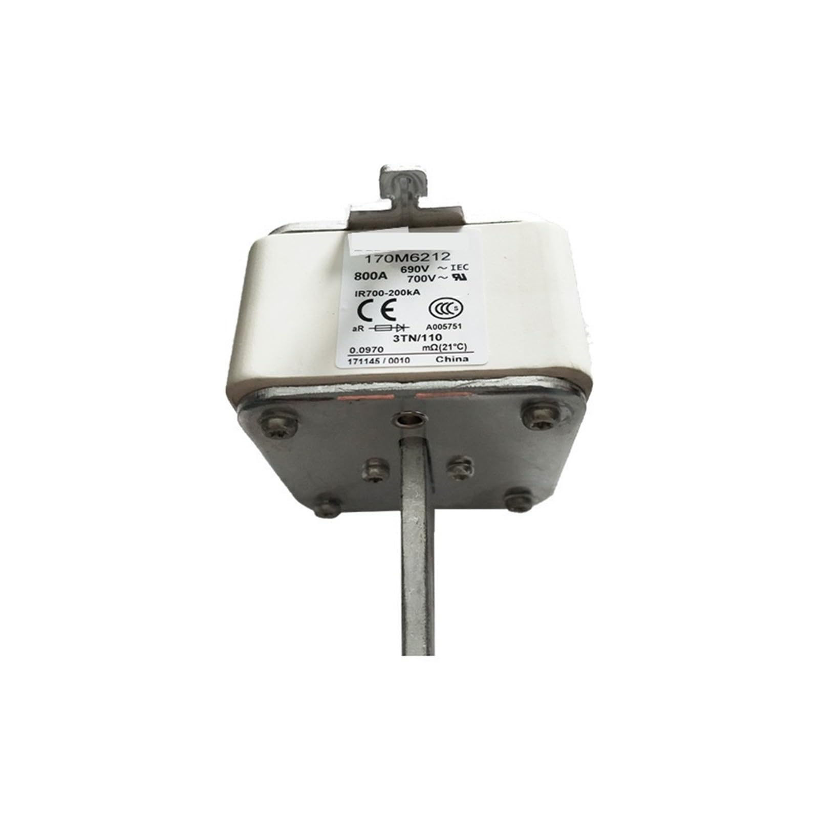 Fusible rápido de bajo Voltaje 170M6212 para protección eléctrica