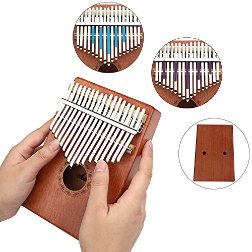 Asmuse Kalimba 17 Clés Pouce Piano – Piano à Doigts Portable en Acajou, Marimbas avec Livre de chansons, Sac de… - Les Beatles, Paul McCartney, John Lennon, RIngo Starr, George Harrison Asmuse Kalimba 17 Clés Pouce Piano - Piano à Doigts Portable en Acajou, Marimbas avec Livre de chansons, Sac de… – Image 4