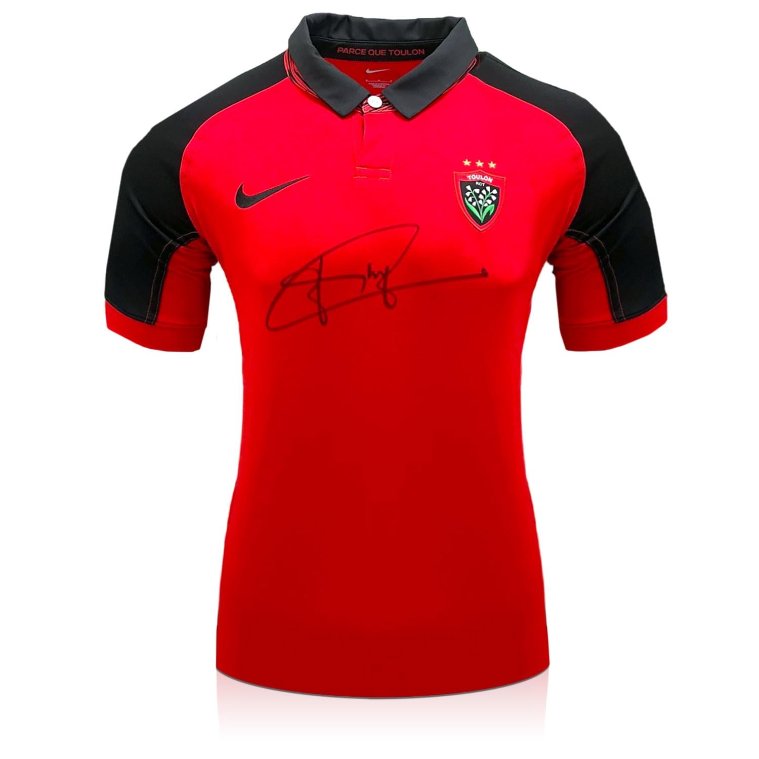 Exclusive Memorabilia Signed Toulon Rugby Shirt Red
