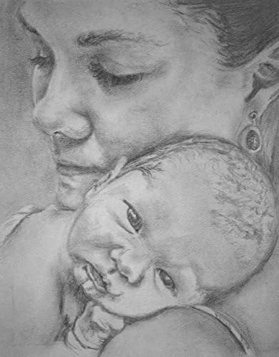 Pencil Portraits of Two People