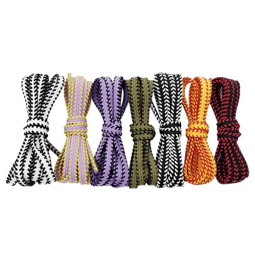 Flat Colorful Shoelaces Work Boot Laces Fashion Shoe Laces for Sneakers 2 Pairs2