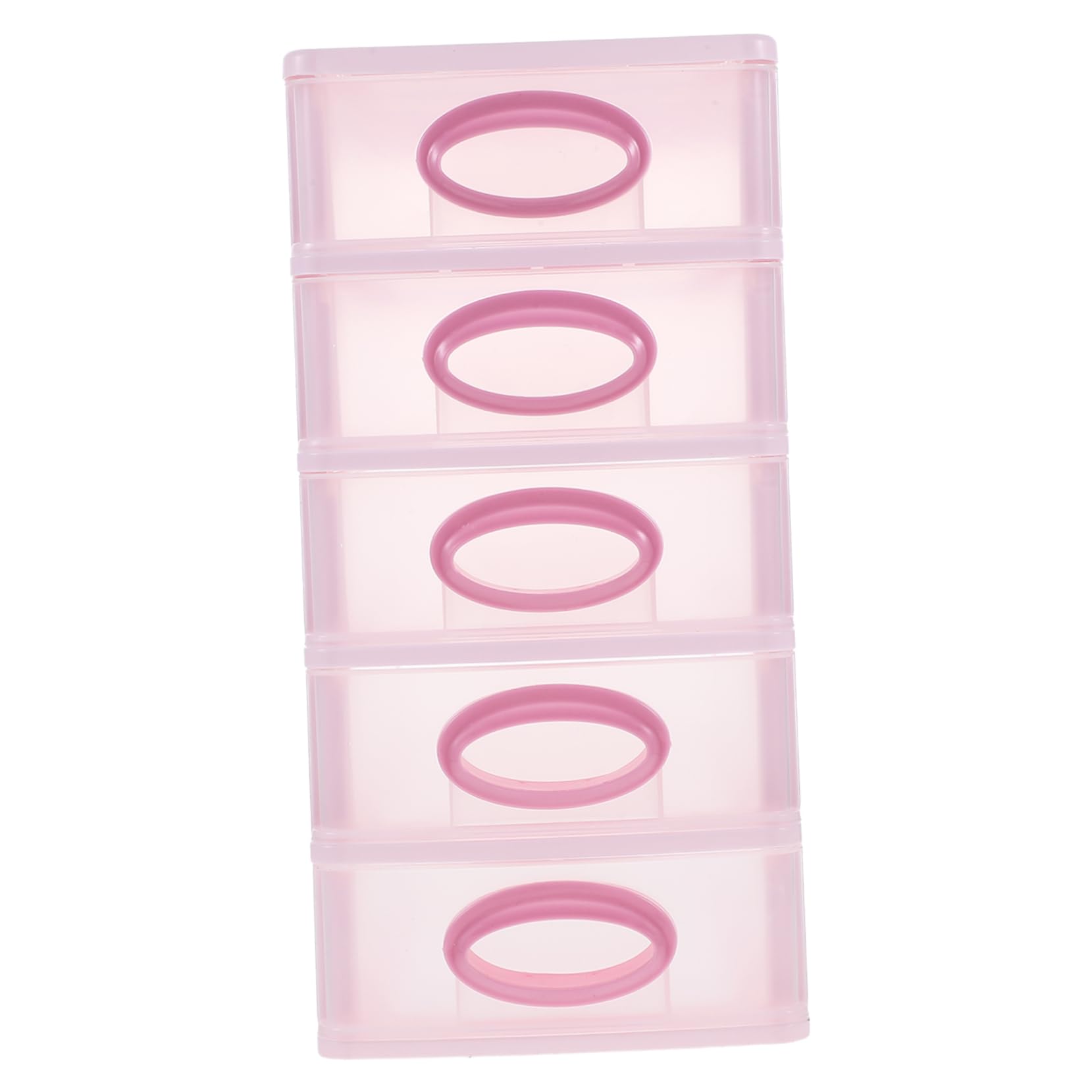 HOMSFOU Organizzatore Per Cassetti Da Scrivania 5 Strati, Mobiletto in Plastica Per Trucco, Contenitore Portadocumenti Resistente in Pp Per Ufficio, Studio, Bagno e Casa