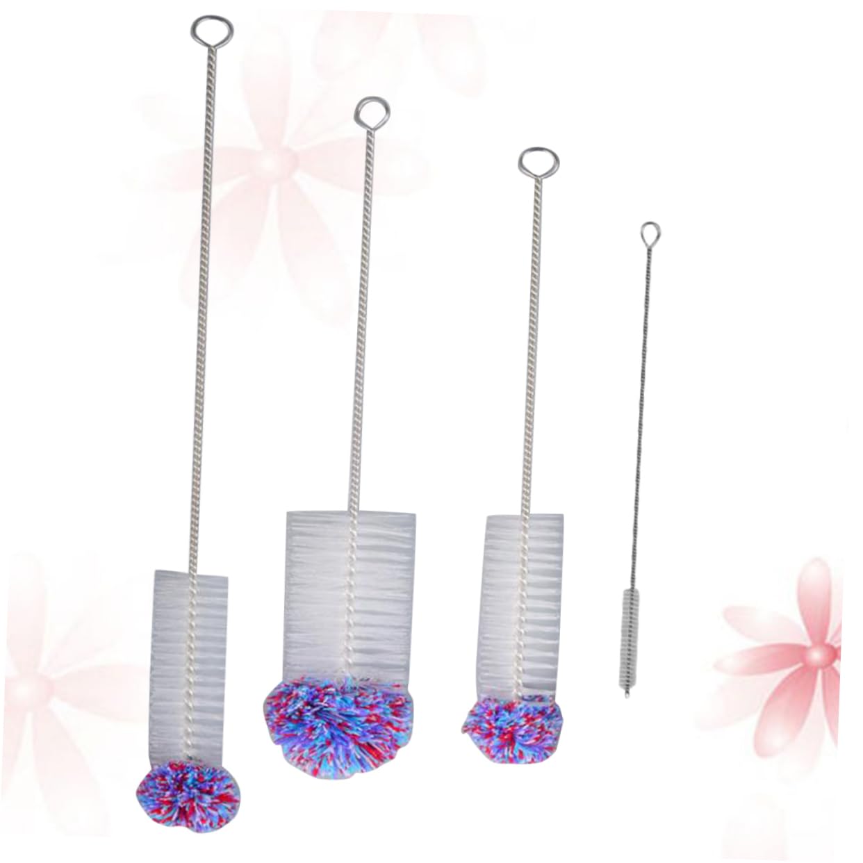 FRCOLOR 12 Pcs Bottle Cleaning Brush Household Cleaning Tool Brush Cleaning Brush Kettle Cleaning Tool Multifunction Cleaning Brush Kettle Brush Stainless Steel Purple