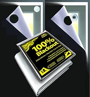 MaximoLife® Ultimate 100% Blackout Blind | Fits Any Window Size & Shape | 16X Suction Cups and 16X Hook & Loop Tabs | Super Easy to Stick On and Take Down | Portable Travel Temporary Permanent