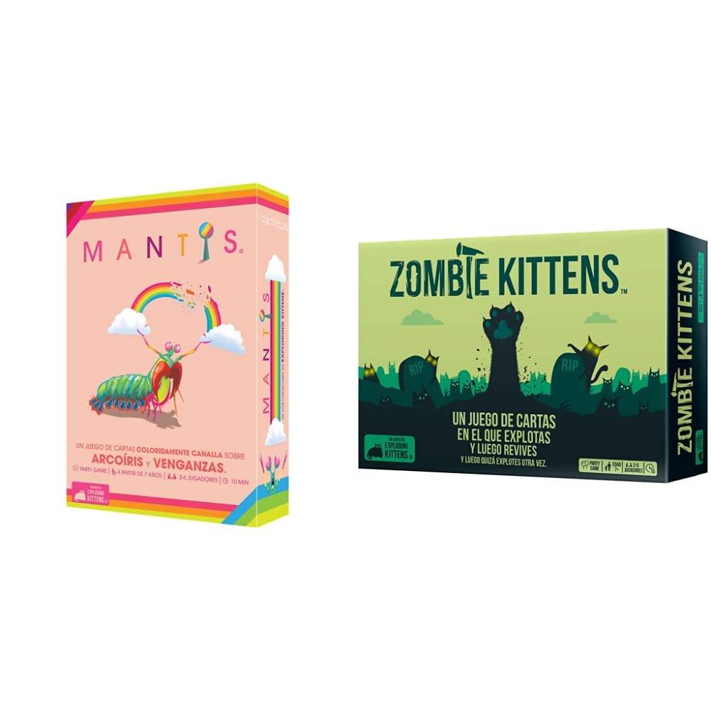 Mantis - Juego de Cartas en Español & Zombie Kittens - Juego de Cartas en Español