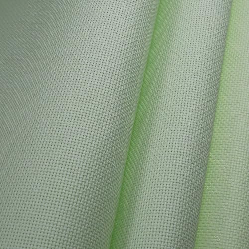 Image of KCS 3 pc of 15 inch x 18 inch(38cmx45cm) Counted Cross Stitch Cotton Aida Cloth Needlework Rolled Fabric Box,18CT,Light Green