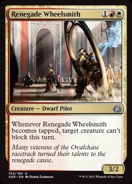 Magic The Gathering - Renegade Wheelsmith - Rotatore Rinnegato - Aether Revolt