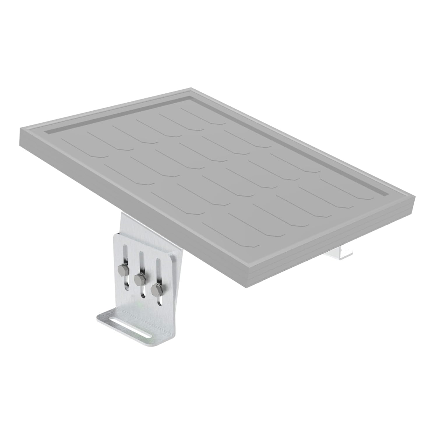 SRNETKJ 2 Pairs 0-180° Adjustable Solar Panel Tilt Mount Brackets, 4"-7" Flexible Height Aluminum Solar Panel Rack Wall/Ground Mount on Flat Surface for Roof,RV,Boat,Yacht,Off-Grid Systems