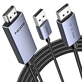 UGREEN DP to HDMI 双方向変換ケーブル HDMI to DP 4K@60Hz対応 ディスプレイ出力4K@30Hz対応 アクティブ式 双方向伝送 HDCP, HDR, Dolby, 21.6Gbps 高耐久性アルミ製 複製・拡張モード対応 モニター, ノートパソコン, デスクトップPC, HDTV, AMD NVIDIA, PS4/5などに対応 2M