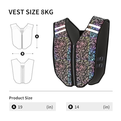 Image of PROIRON Weighted Vest Soft Washable for Men Women 6.5lbs /11lbs /17.5lbs /22lbs,Fully Reflective Running Weight Vest,No Leakage Weighted Vest for Fitness,Workout,Weight Loss,Strength Training