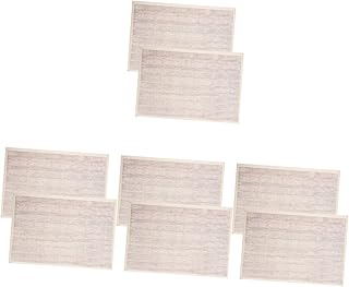 Toyvian 8 Pçs Chão De Casa De Boneca Acessórios De Casa Minúscula Casa Em Miniatura Folha De Chão De Casa De Boneca Descascar E Colar Adesivo De Chão Em Miniatura Grão De Madeira Tábuas