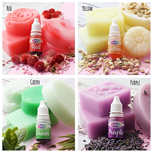 Craftzee Soap Making Kit - Diy Kits For Adults And Kids - Soap Making Supplies Includes Glycerin Soap Base, Fragrance Oils, Silicone Molds & More Melt And Pour Soap Kit #TOP3