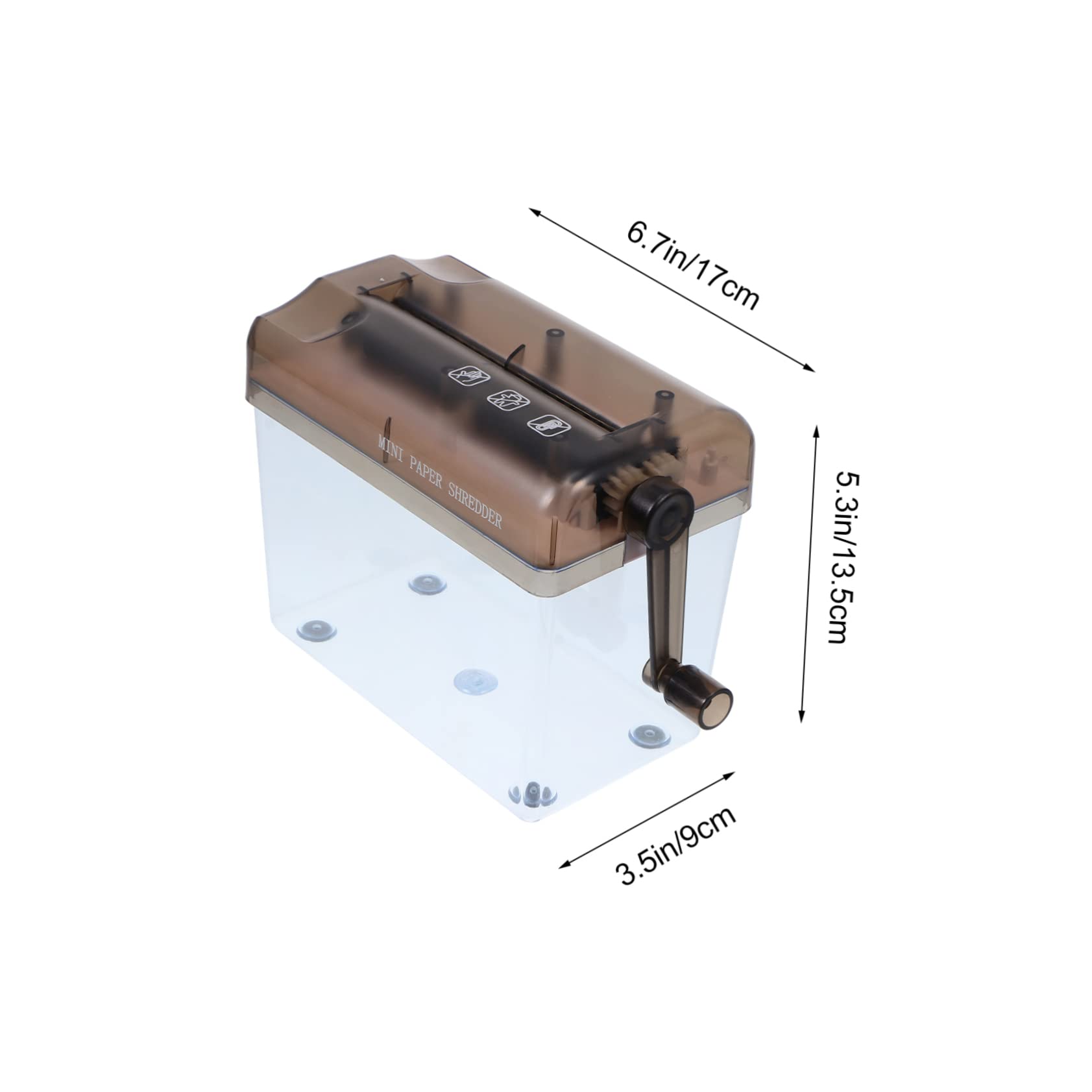 Gatuida Mini Trituratore Manuale per Documenti Macchina Portatile per Ufficio e Casa Facile Usare e per Ricevute e Documenti