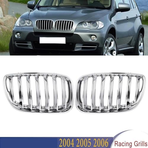 Grilles rein de capot BMW X5 E53 chrome protégeant le radiateur