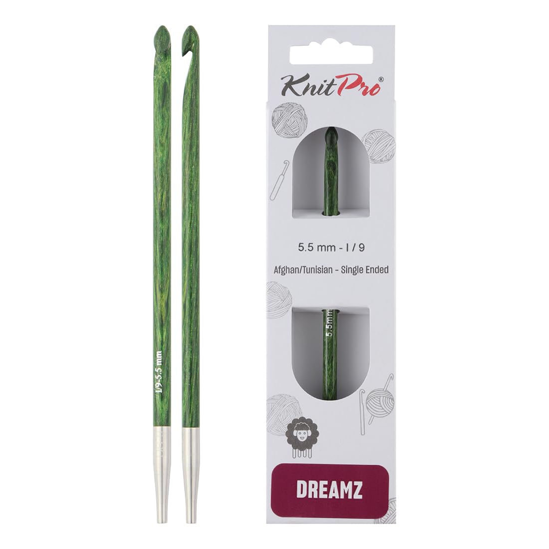 KnitPro Dreamz Afghan/Tunisian Crochet Hook | Size 5.50mm