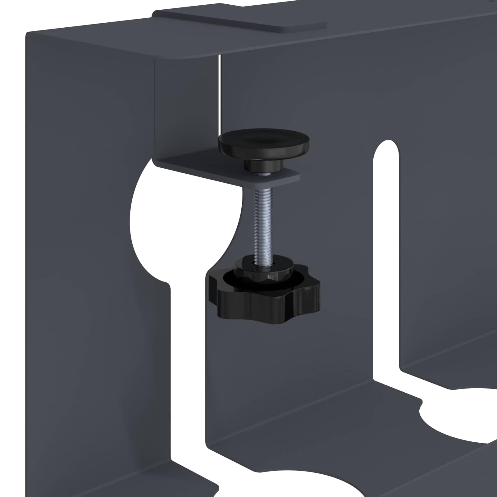 Plateau de Gestion de câbles sous Le Bureau 2 pc Anthracite,Chemins de câbles,8007571