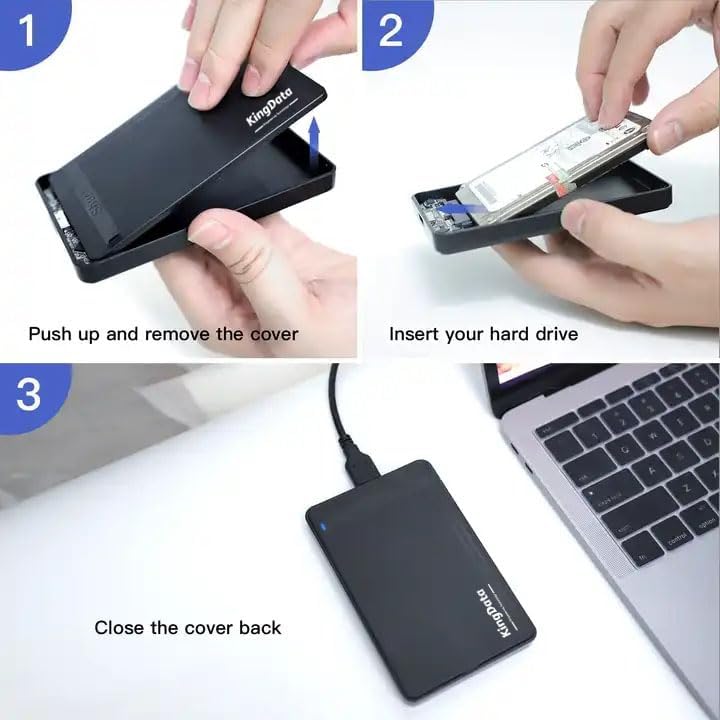 Caja externa para disco duro SSD/HDD 2.5" USB 3.0 miniatura 6
