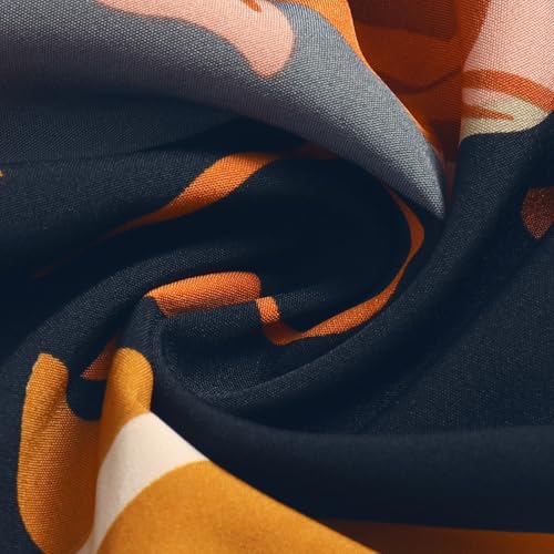 Floral Long Skirts for Women Summer Boho Elastic Waist Tiered Maxi Skirt Flowy A Line African Print Beach Skirt4