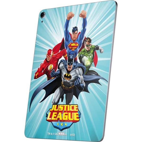 Skinit Decal Tablet Skin Compatible with iPad Air 11in (2024-2025) - Officially Licensed Justice League Team Power Up Design