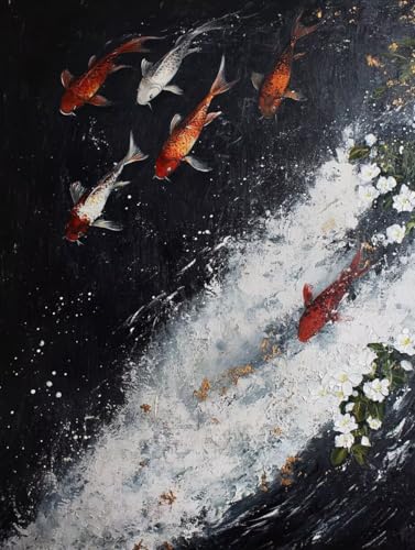 Diamond Painting Poisson Kit 5D Complet 40x50cm Broderie Diamant Point de Croix