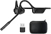 ZIOCOM Air Conduction Headphone, Open Ear Headphone with Mic and Noise Canceling, aptX-LL Bluetooth Wireless Headset with USB-A Dongle, Compatible with PS4PS5PCTeachingMeetingnot for Teams