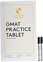 GMAT Practice Tablet with Formula Sheet & Markers! 0578125862 Book Cover