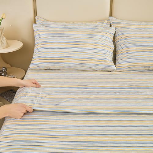 Mooreeke Striped Queen Bed Sheets thumb #1