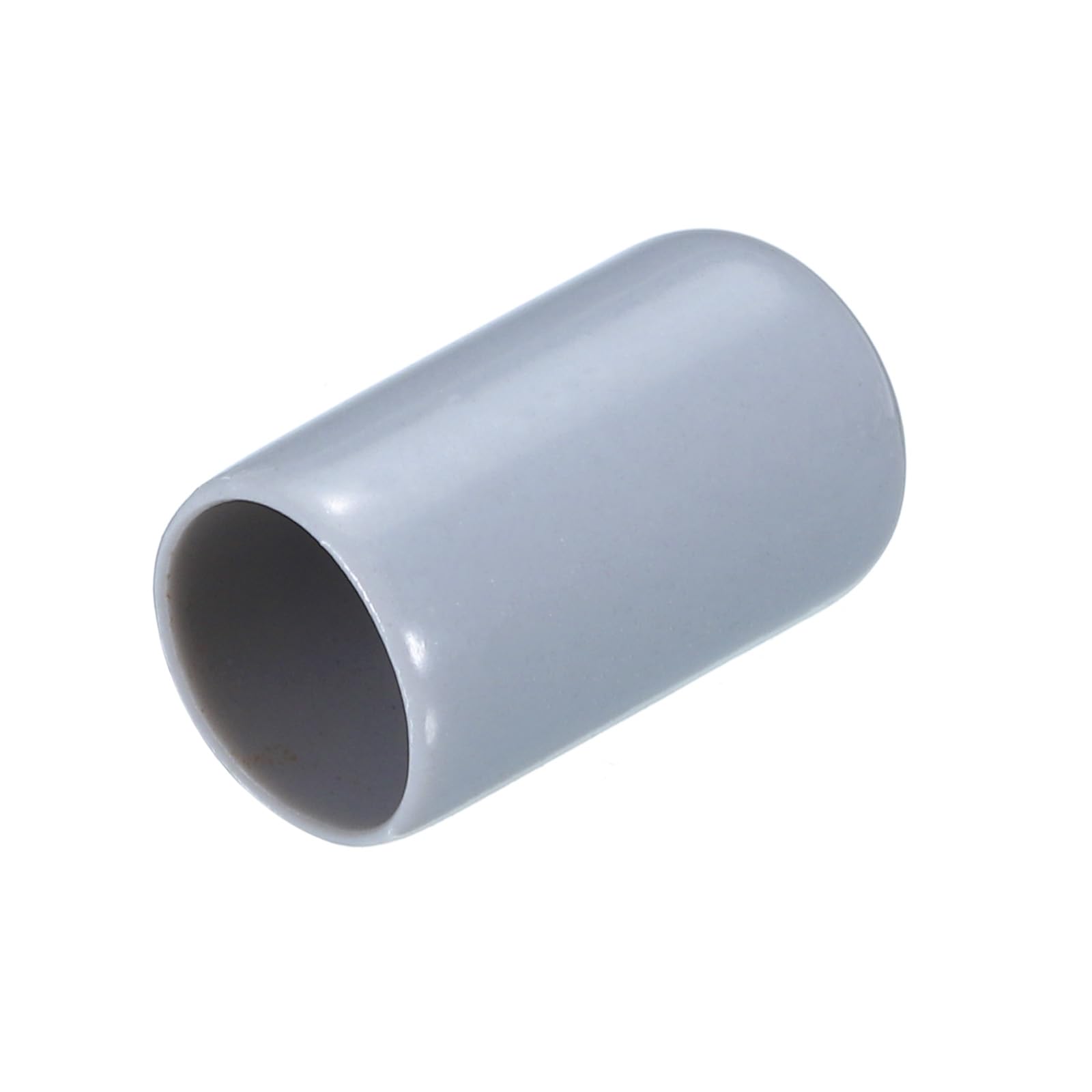 uxcell 20pcs Rubber End Caps 10mm(3/8") ID Vinyl PVC Round Tube Bolt Cap Cover Screw Thread Protectors Grey