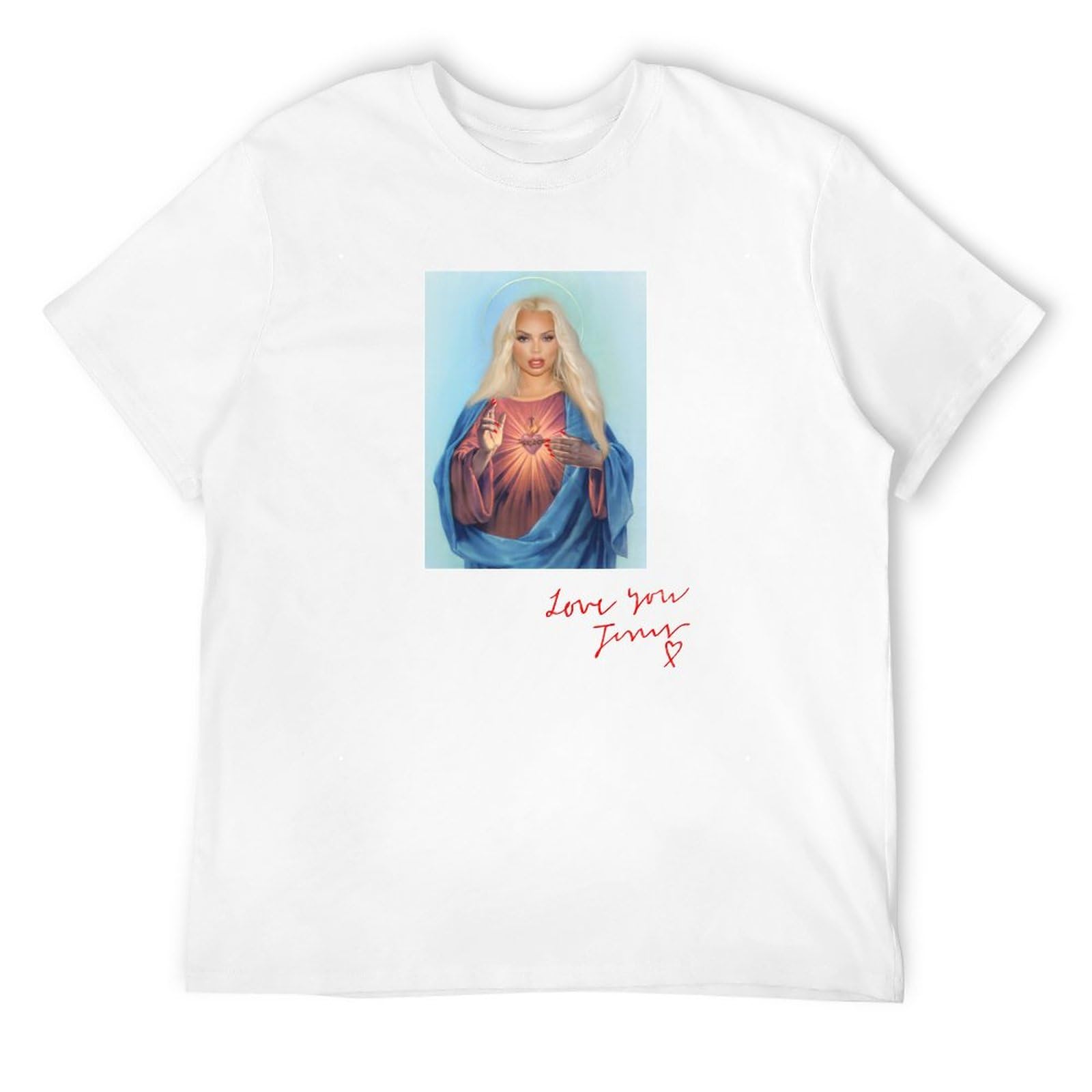 BASLIL TOAST brunch Men's Trisha Paytas Jesus T-Shirts White XL