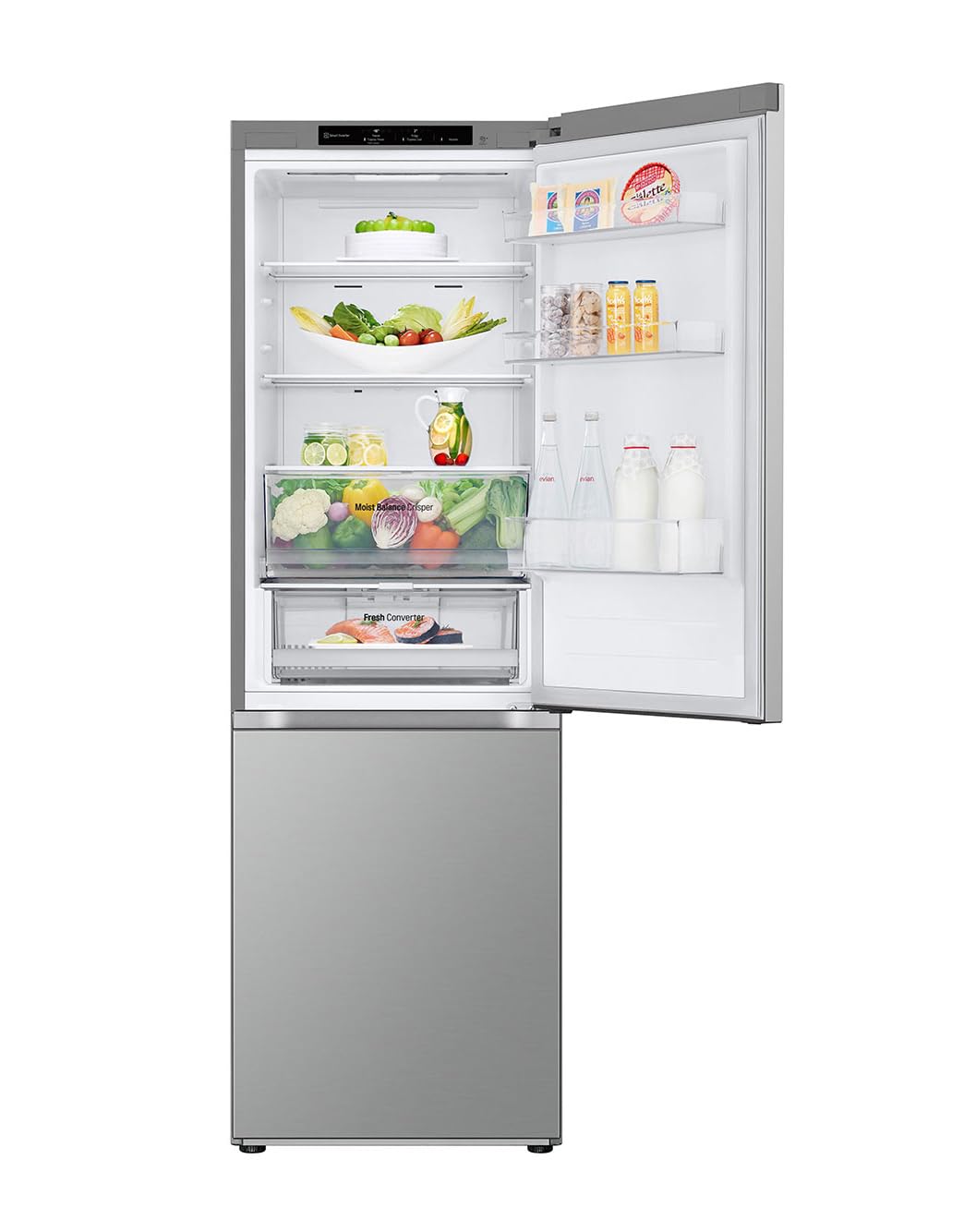 LG Kühl-Gefrierkombination GBV3100APY, 344L Gesamtvolumen, 186 cm, Energieklasse A, Total No Frost, LINEARCooling, DoorCooling+, leise & effizient, Prime Silver