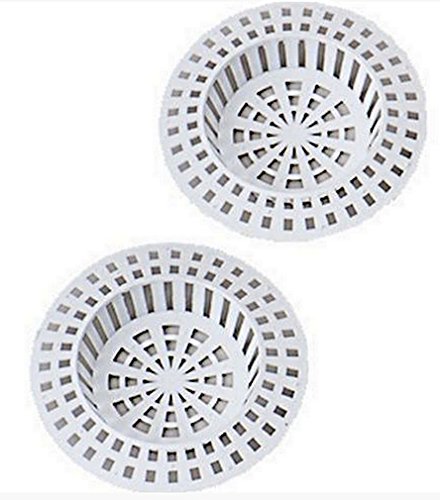 3 GRILLES FILTRE POUR EVIER LAVABO UNIVERSEL PVC BLANC 7CM DIAMETRE