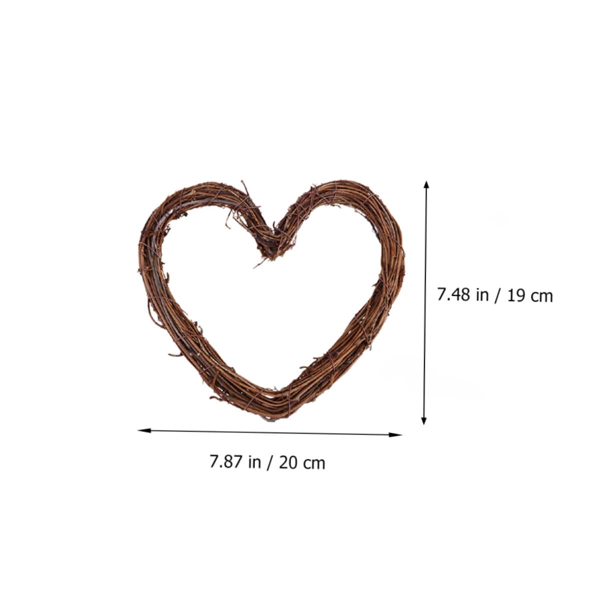 Cabilock Ghirlanda Cuore 4 Set Ghirlanda Di Cuori Acchiappasogni Natalizio Di Pino Gonne Degli Alberi Luci Decorative Decorazioni Di a Cuore Natale Brown Rattan 3 Pezzi * 4