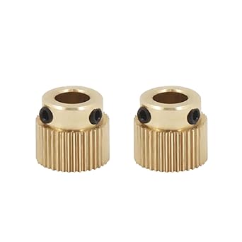review 2 Pieces MK8 Extruder Gear 3D Printer Accessories Brass Drive Gear for MK7 MK8 Extruder (40 Tooth)