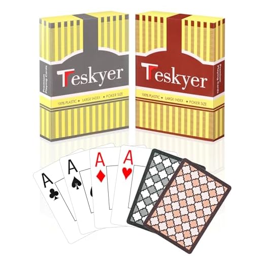Plastic Playing Cards, 100% Waterproof Playing Cards, Poker Cards, 2 Decks of Cards