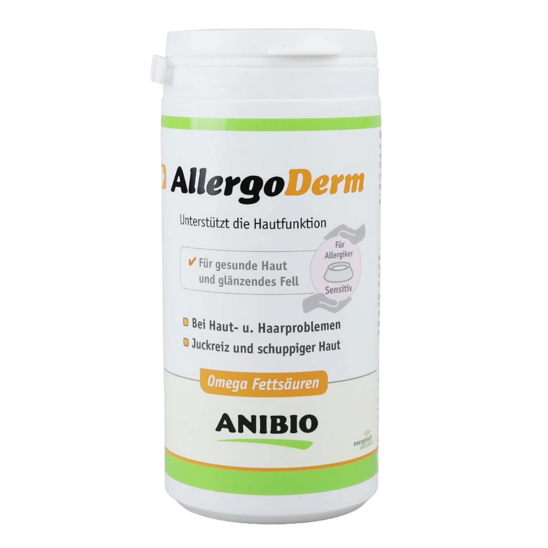 Anibio Allergoderm Suplemento Dietario para Perros y Gatos, 150 gr