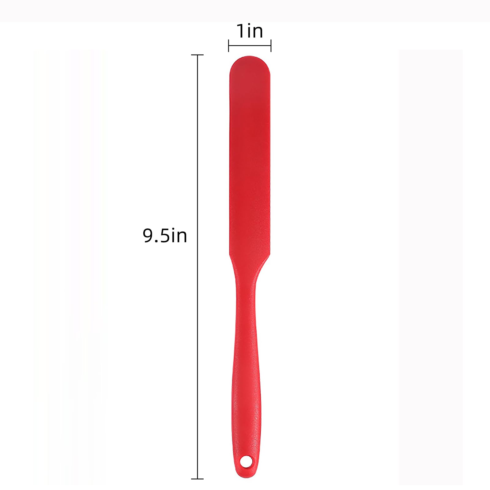 Espátula para tarros, espátula de masa madre con mango largo, espátula delgada de silicona para frascos (3 piezas) (3) 7