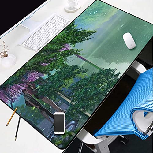 Tapis de souris XXL grand format avec base antidérapante et finitions haut de gamme pour gamer