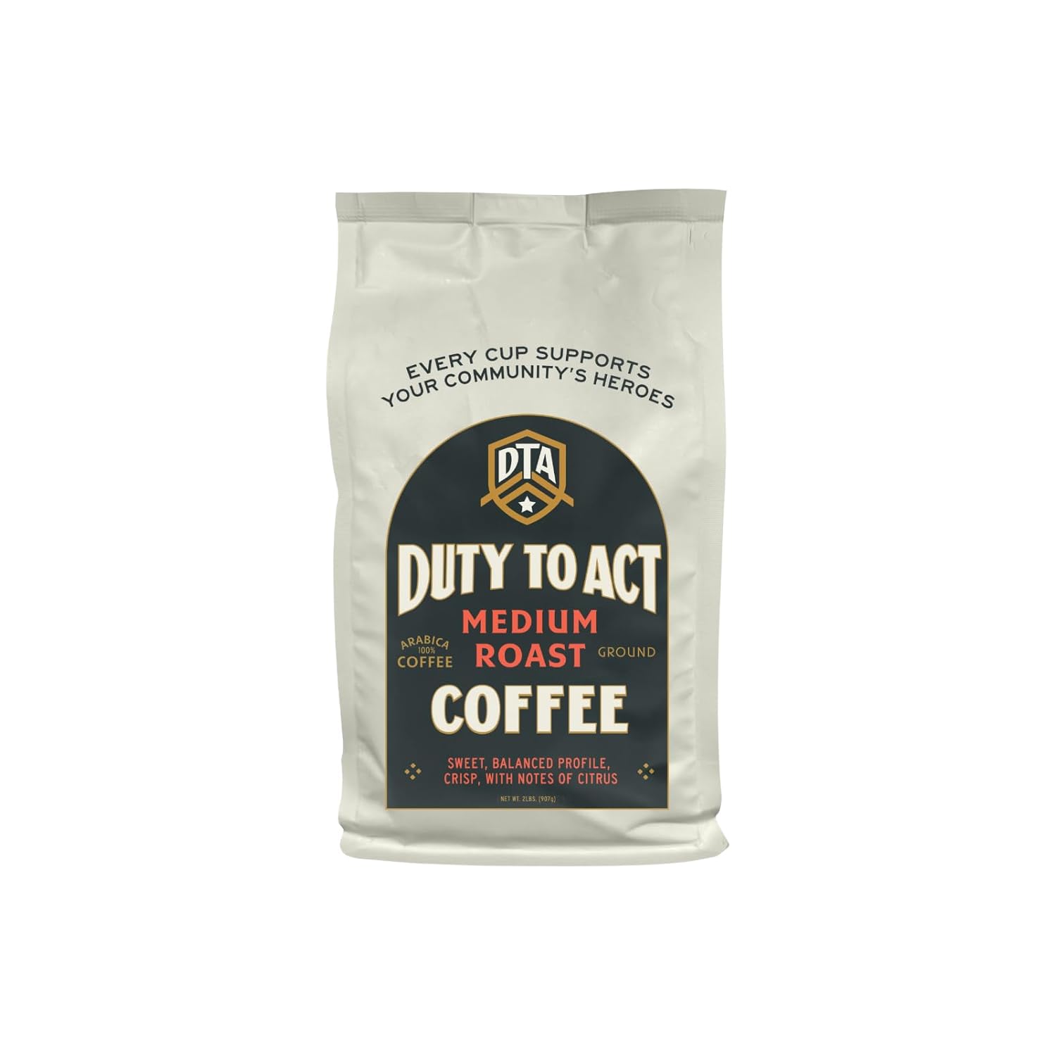 Duty to Act Medium Roast Ground Coffee, 2 lbs (Pack of 1)