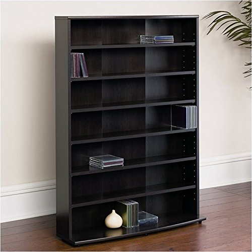 Pemberly Row46" Multimedia Storage Rack in Cinnamon Cherry