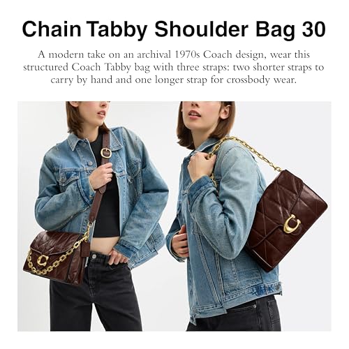 Coach Quilted Chain Tabby Shoulder Bag 30, B4/Maple2