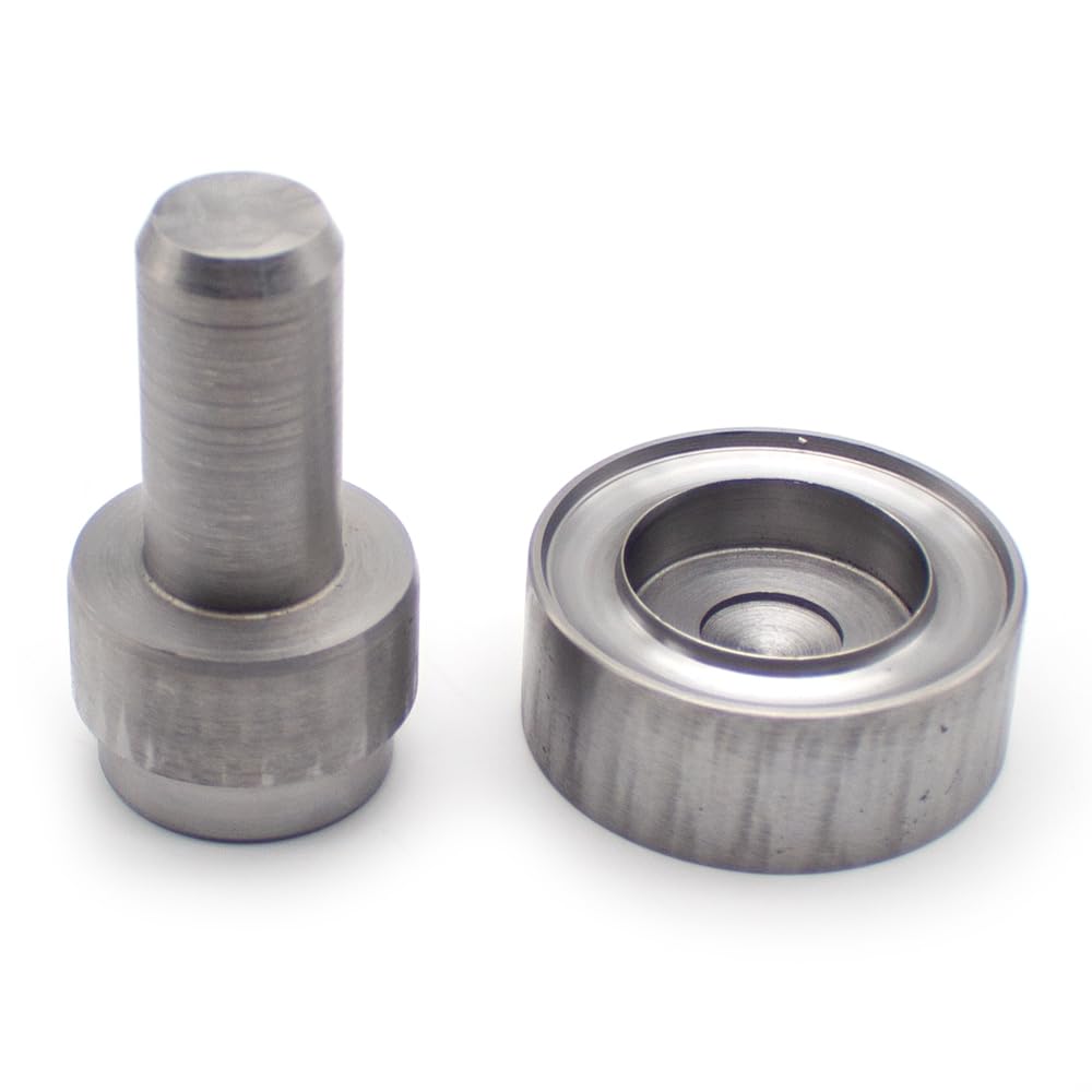 Kit Profesional de Punzón de Ojales con Base, Herramienta para Colocar Remaches de Ojales para Manualidades de Cuero, Tela y Papel(40MM)