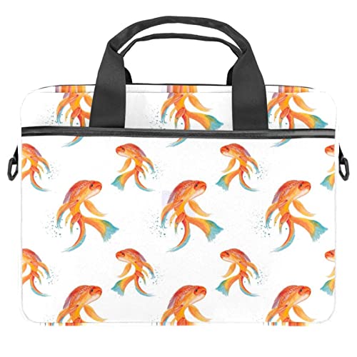 Sac ordinateur portable motif poisson doré pour vos déplacements
